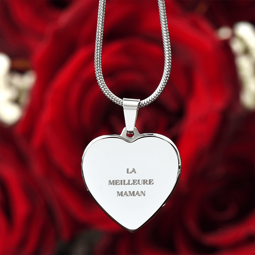 Collier coeur Personnalisable .    Trésors De ZERLA