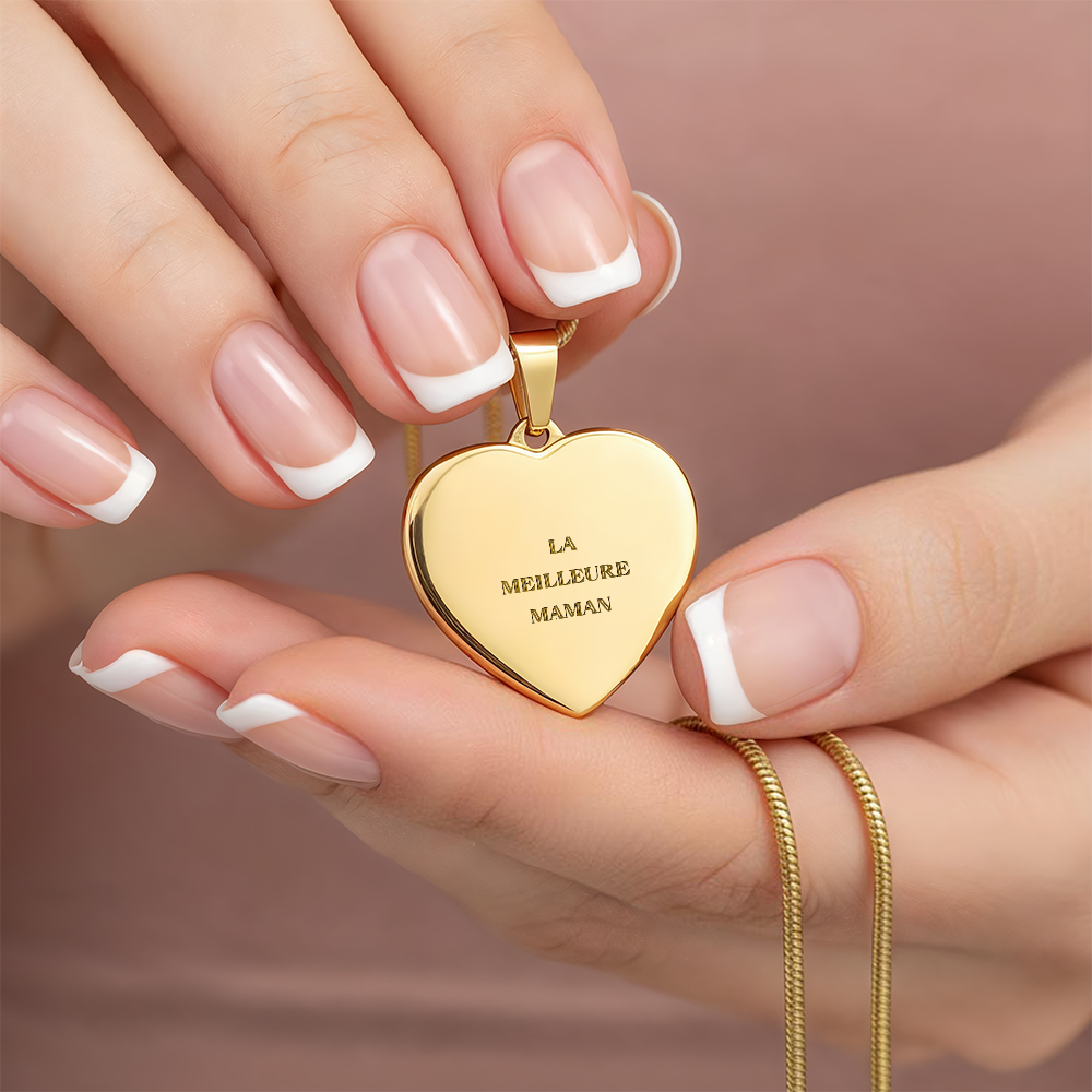 Collier coeur Personnalisable .    Trésors De ZERLA